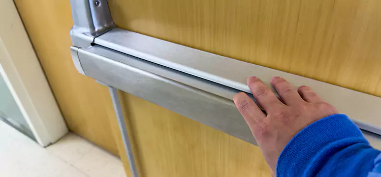 Installing a Push Bar on a Door Plano